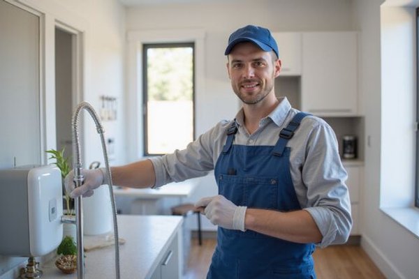 Heat pump hot water installation