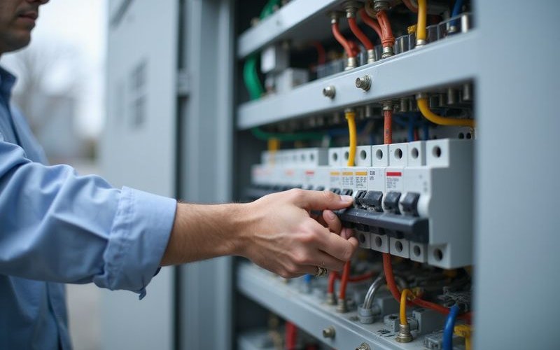 Checking circuit breaker for hot water