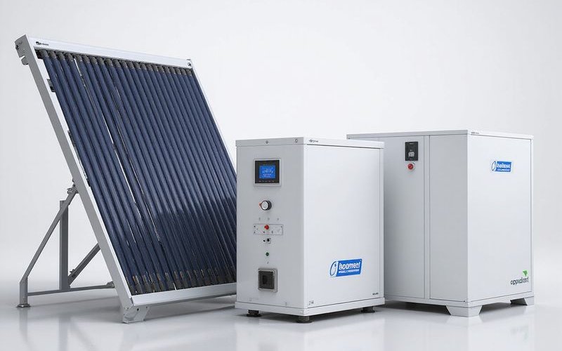 Gas booster for solar hot water